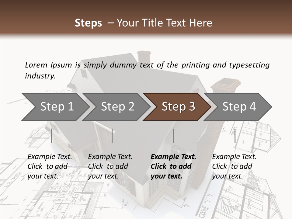 Residential Roof Estate PowerPoint Template