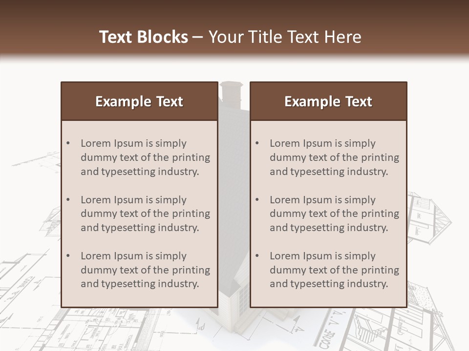 Residential Roof Estate PowerPoint Template
