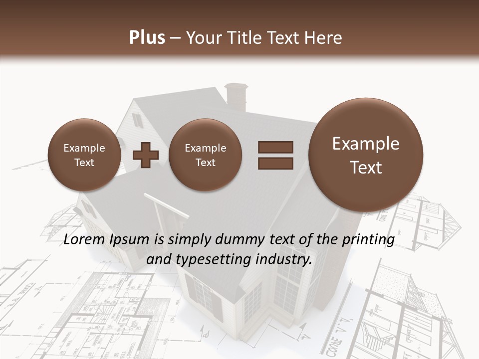 Residential Roof Estate PowerPoint Template