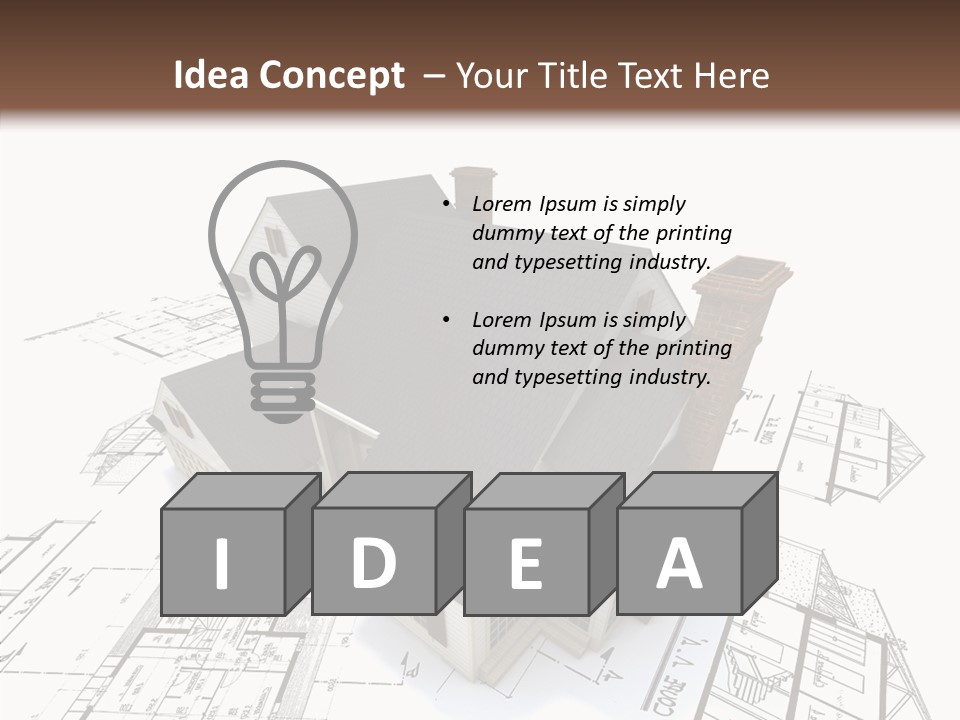 Residential Roof Estate PowerPoint Template