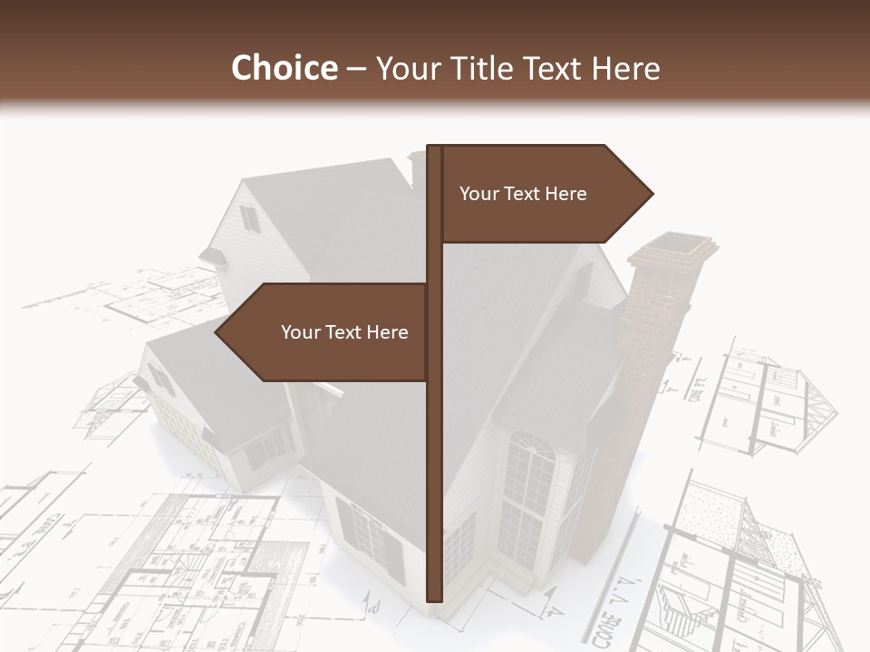 Residential Roof Estate PowerPoint Template