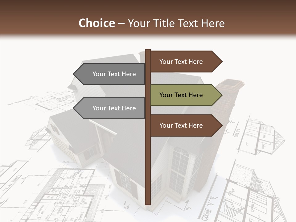 Residential Roof Estate PowerPoint Template