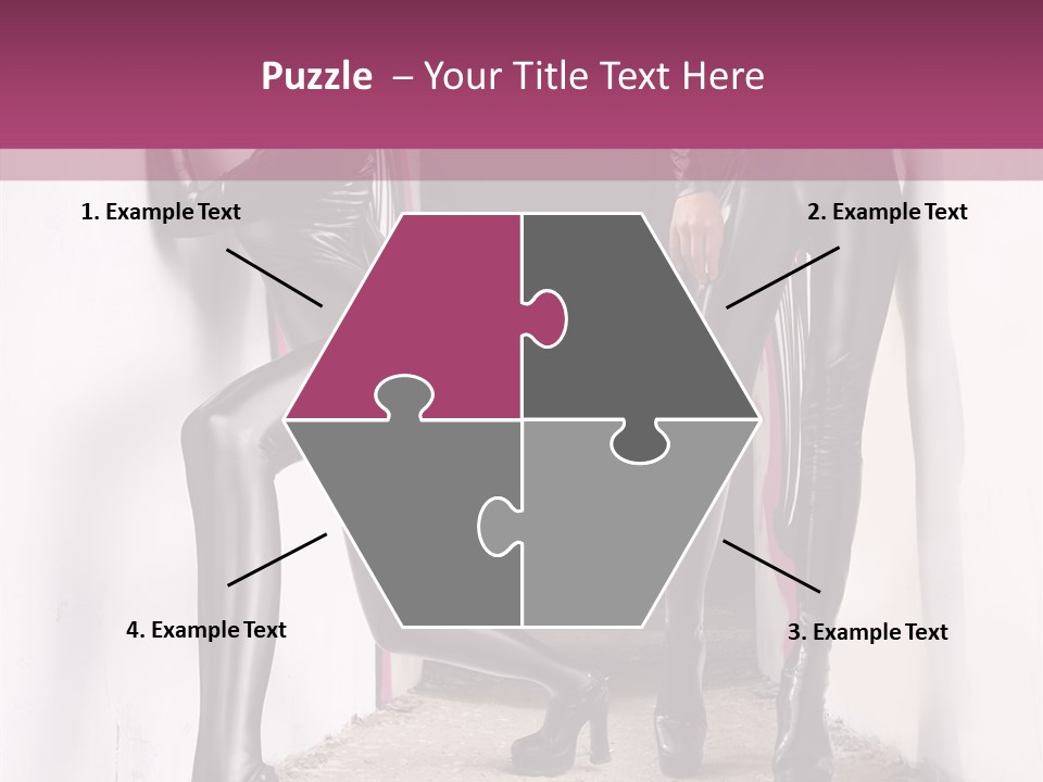 Overalls Twins Blonde PowerPoint Template