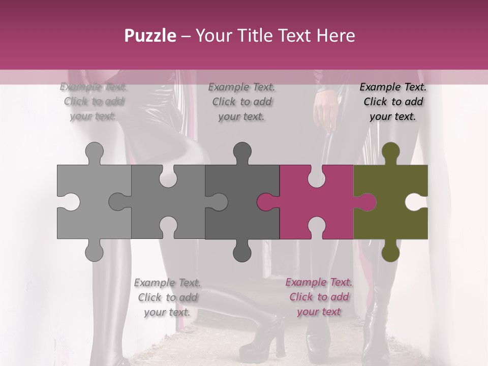 Overalls Twins Blonde PowerPoint Template