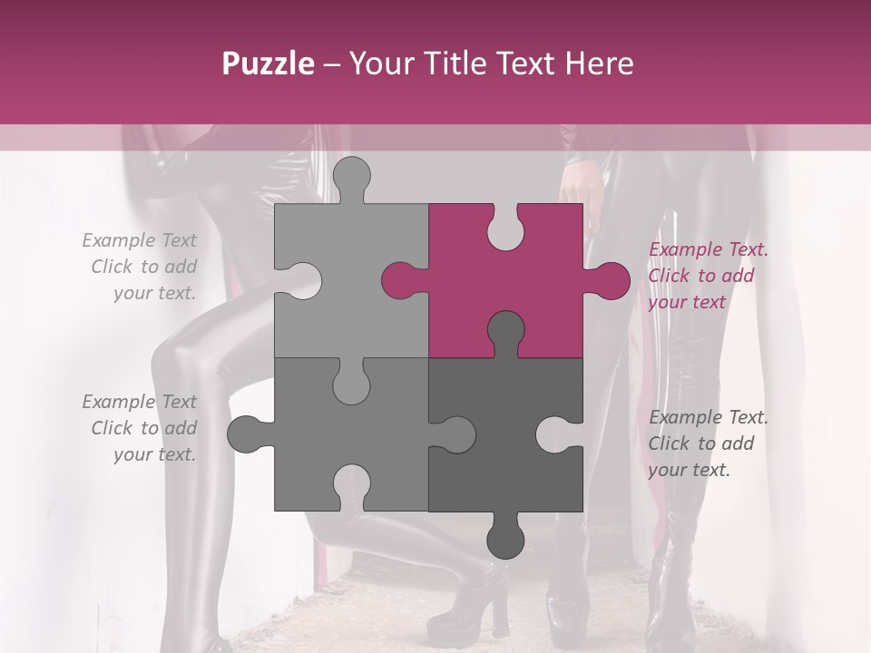 Overalls Twins Blonde PowerPoint Template