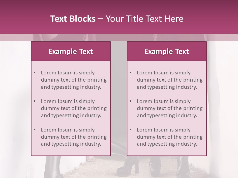 Overalls Twins Blonde PowerPoint Template