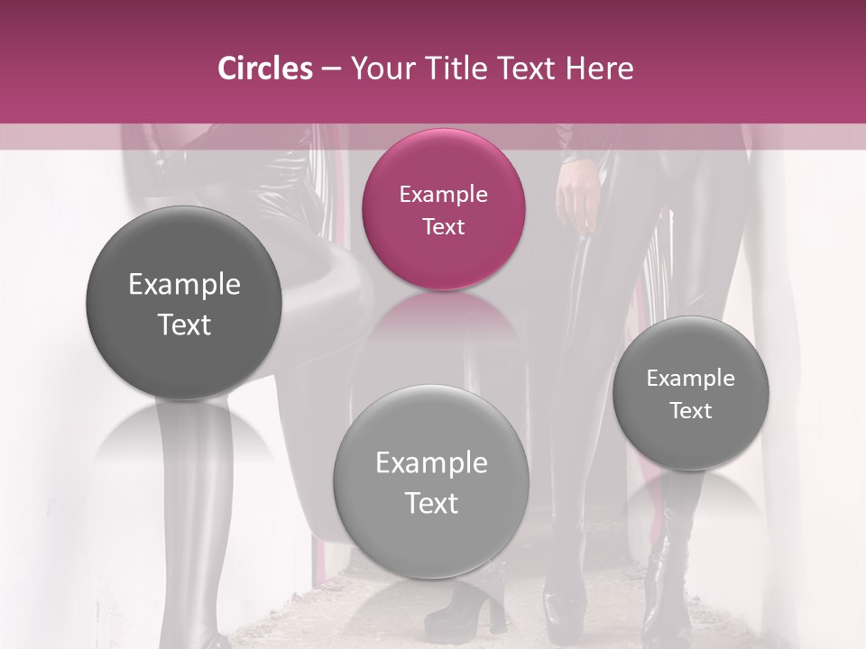 Overalls Twins Blonde PowerPoint Template