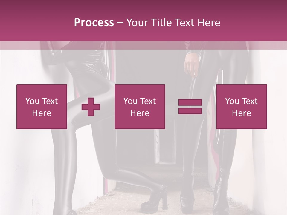 Overalls Twins Blonde PowerPoint Template