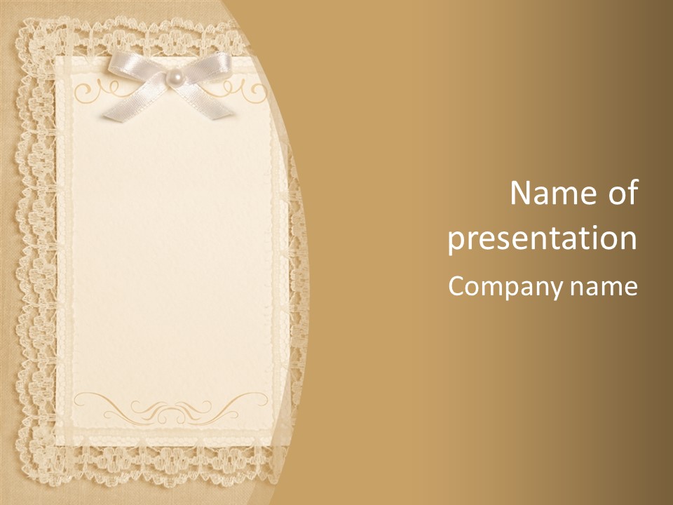 Floral Aged Pearl PowerPoint Template