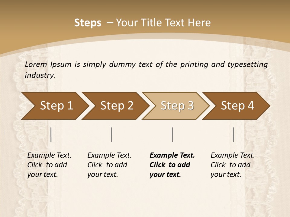 Floral Aged Pearl PowerPoint Template