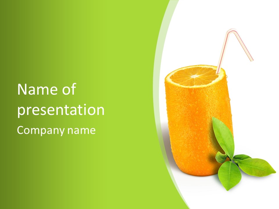 Diet Realistic Citrus PowerPoint Template