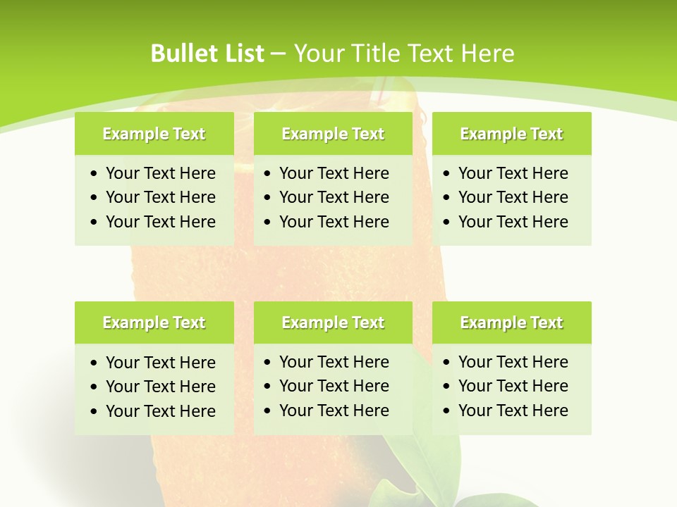 Diet Realistic Citrus PowerPoint Template