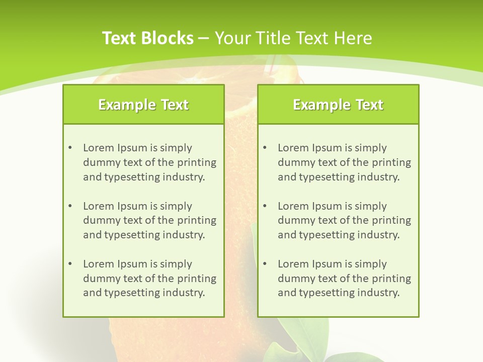 Diet Realistic Citrus PowerPoint Template
