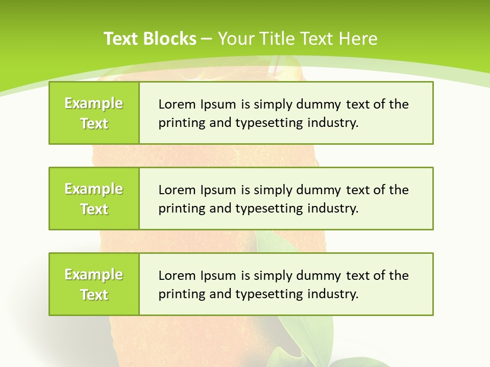 Diet Realistic Citrus PowerPoint Template