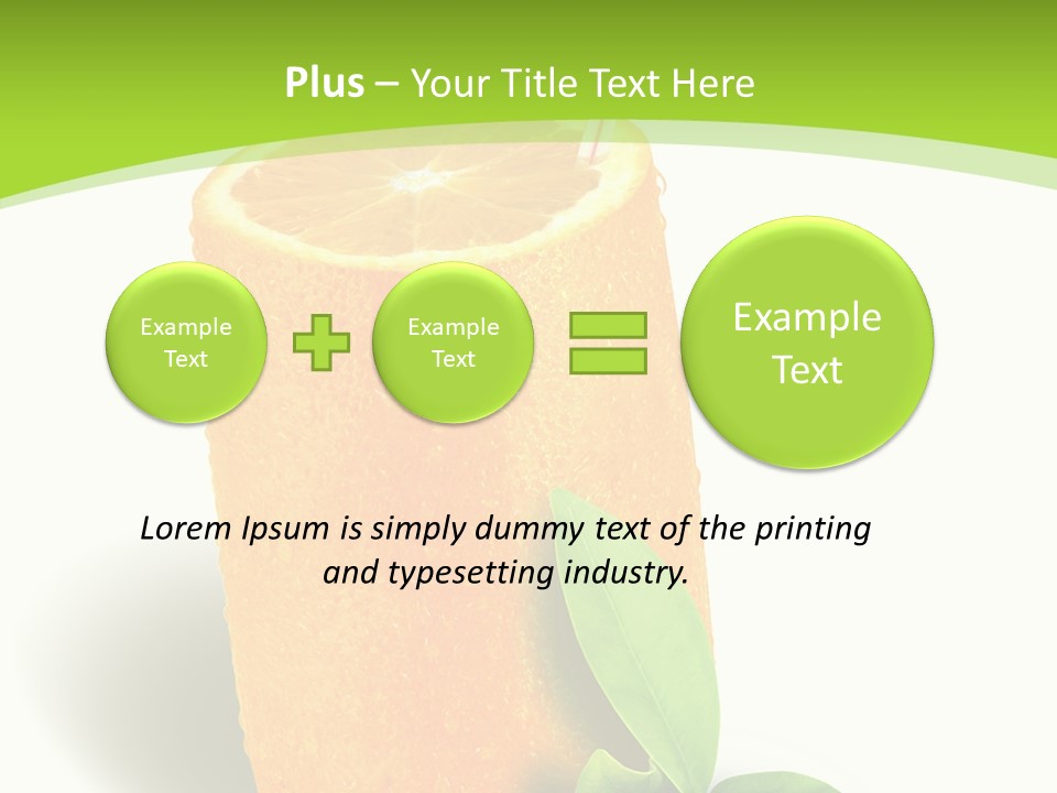 Diet Realistic Citrus PowerPoint Template