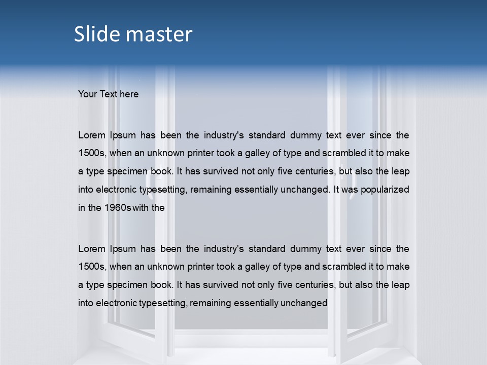 Building Vertical Frame PowerPoint Template
