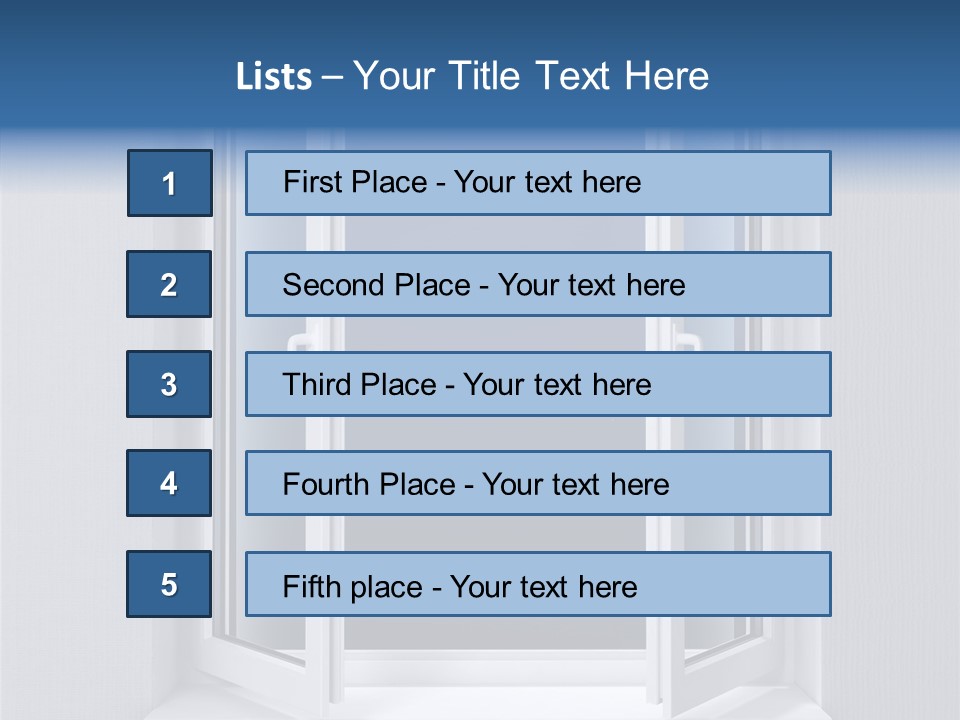 Building Vertical Frame PowerPoint Template