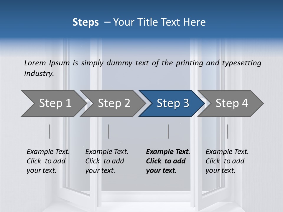 Building Vertical Frame PowerPoint Template