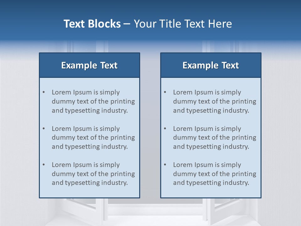 Building Vertical Frame PowerPoint Template