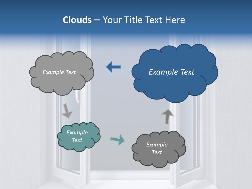 Building Vertical Frame PowerPoint Template