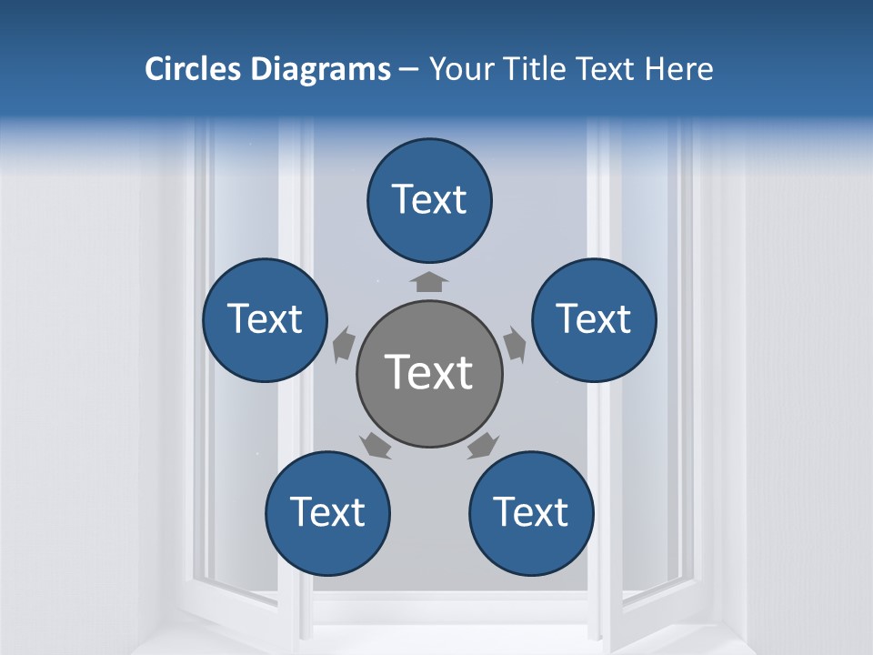Building Vertical Frame PowerPoint Template