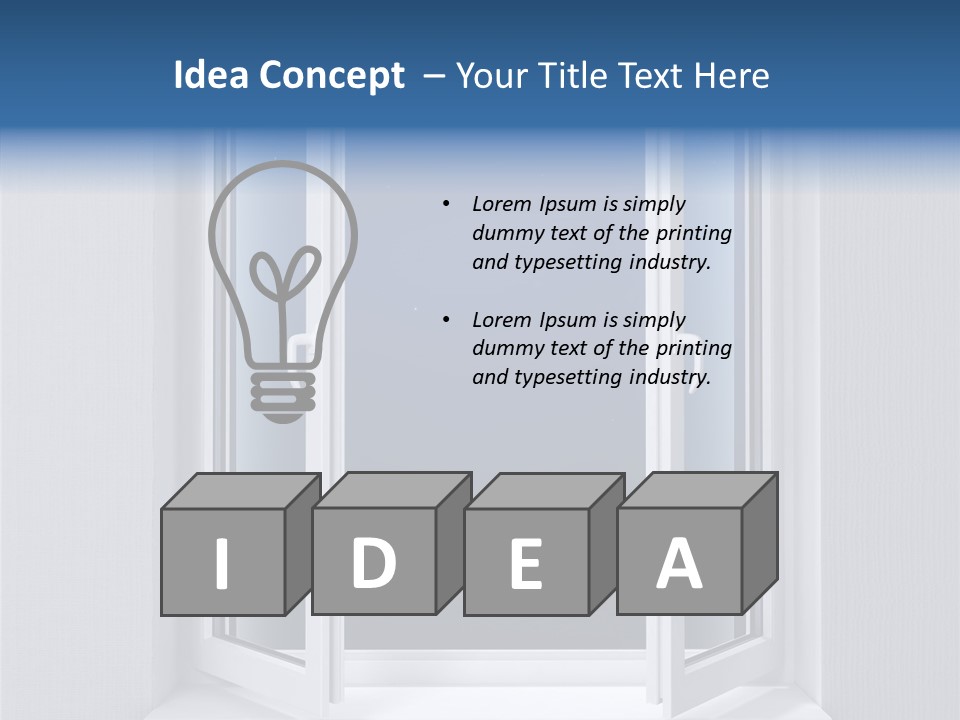 Building Vertical Frame PowerPoint Template