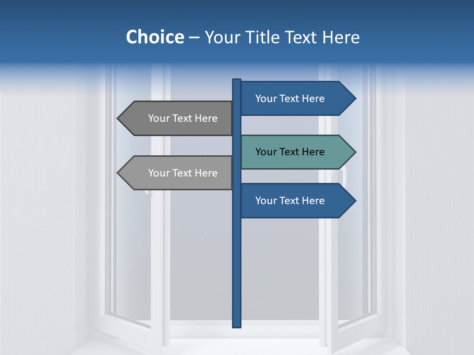 Building Vertical Frame PowerPoint Template