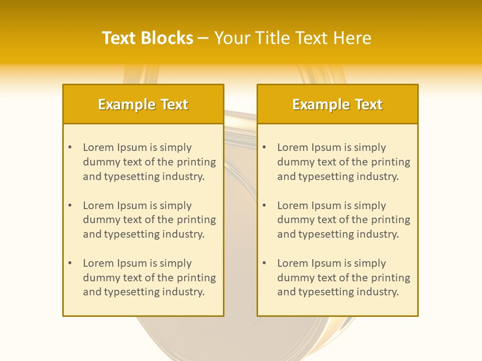 House Gold Exclusive PowerPoint Template
