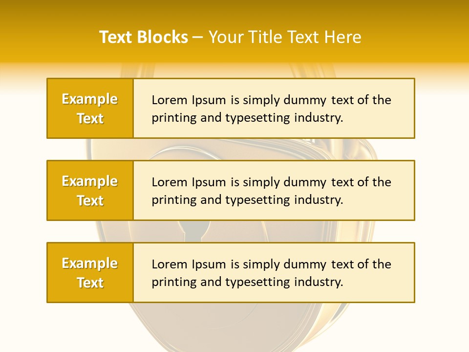 House Gold Exclusive PowerPoint Template