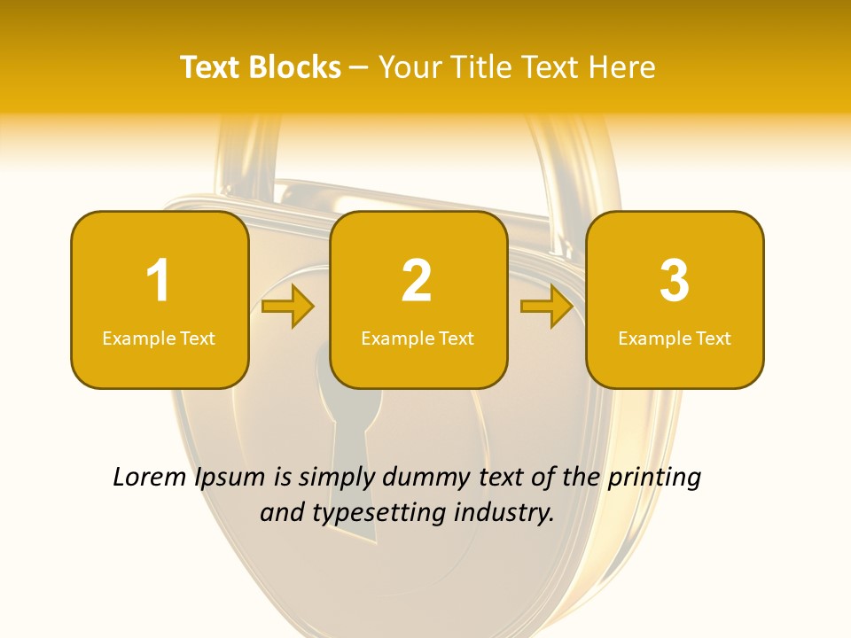 House Gold Exclusive PowerPoint Template