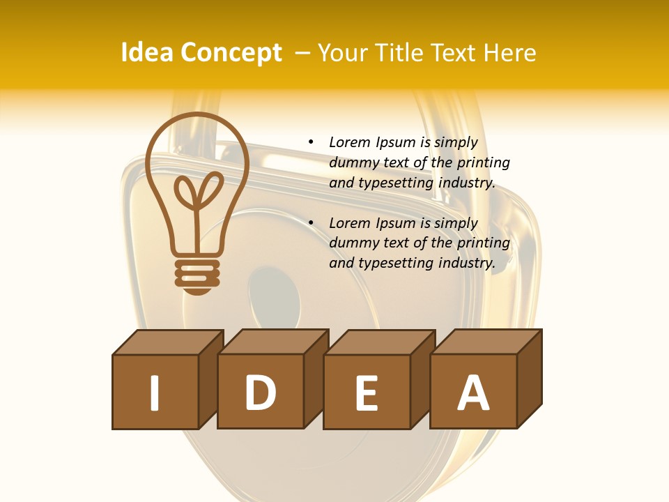 House Gold Exclusive PowerPoint Template