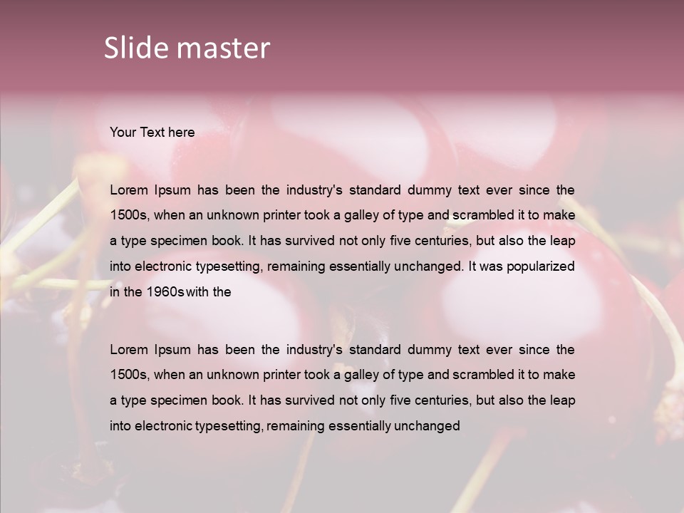 Eating Detail Produce PowerPoint Template