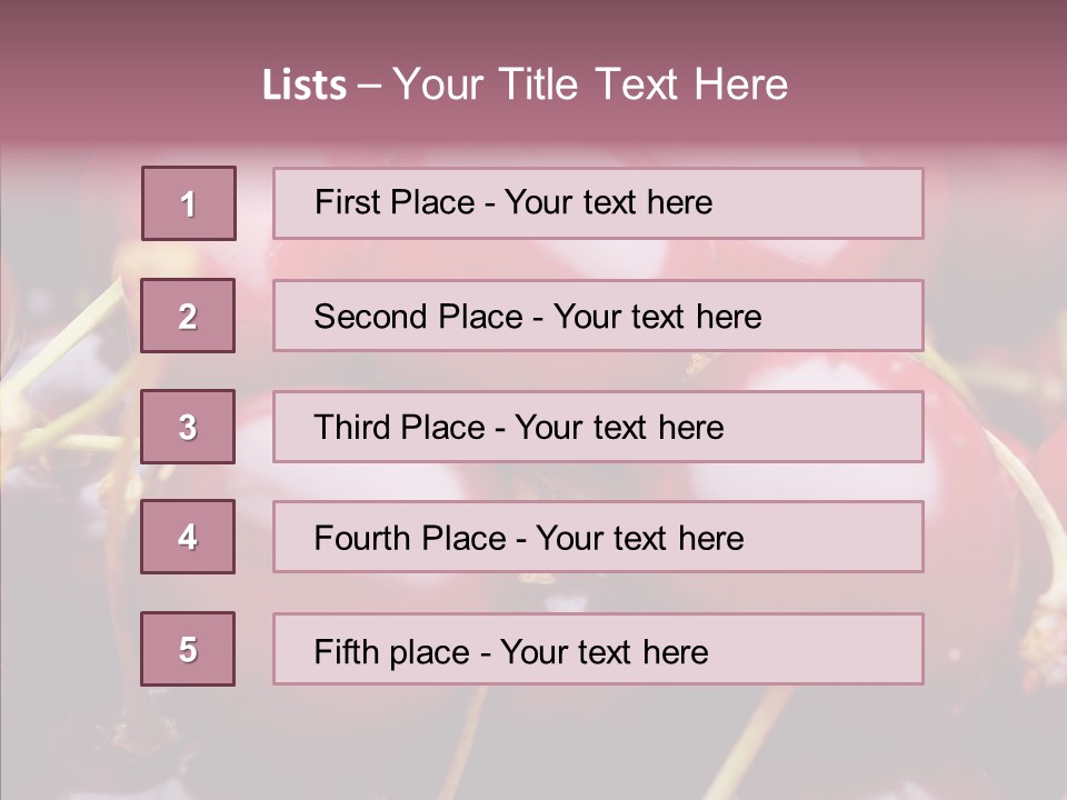 Eating Detail Produce PowerPoint Template