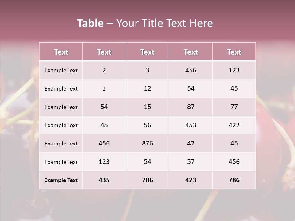 Eating Detail Produce PowerPoint Template