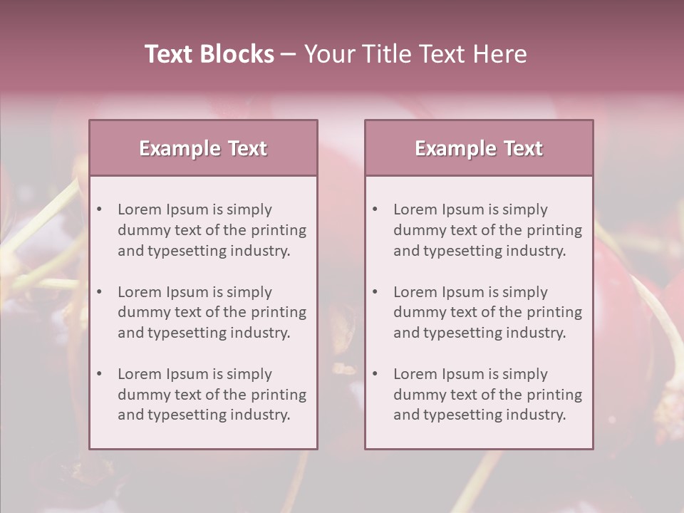 Eating Detail Produce PowerPoint Template