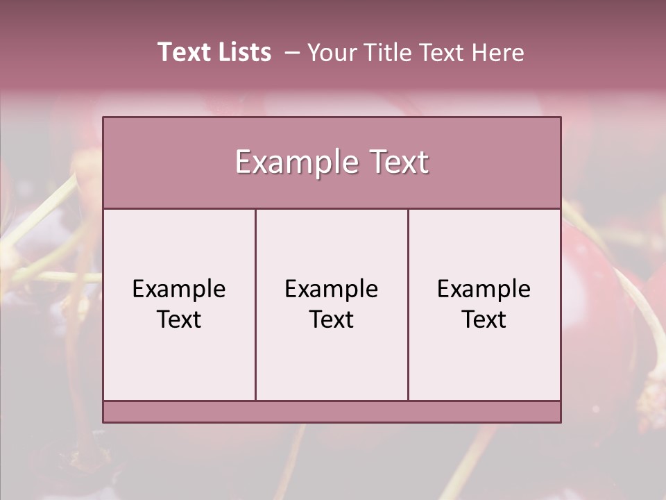 Eating Detail Produce PowerPoint Template