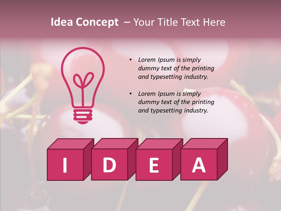 Eating Detail Produce PowerPoint Template