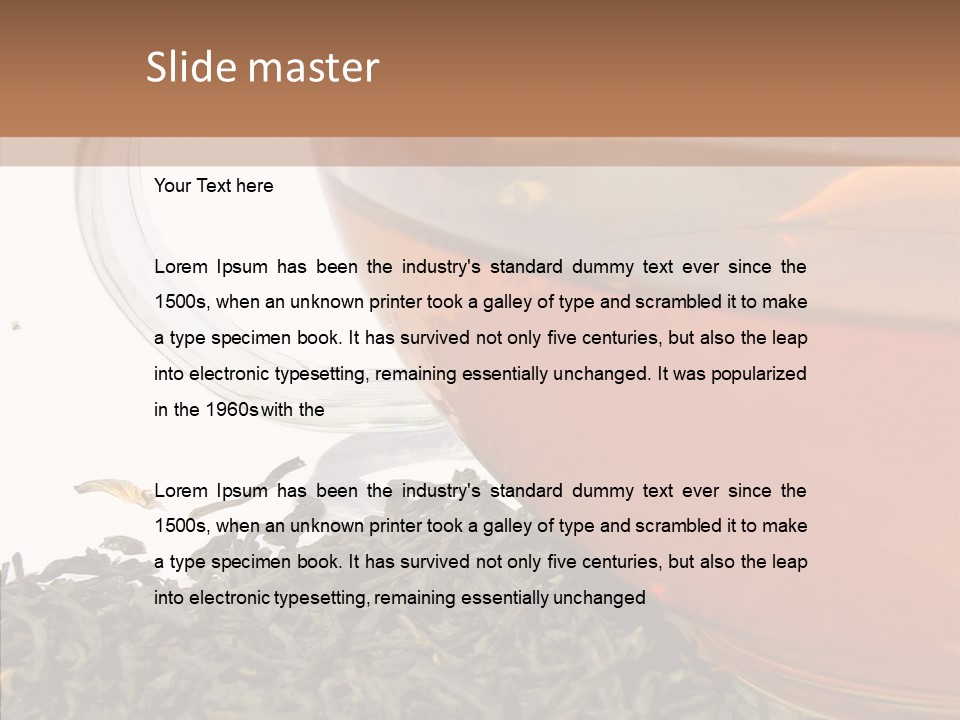 Relax Cafe Scented PowerPoint Template