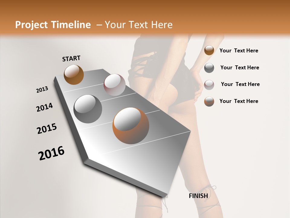 Positivity Hair Body PowerPoint Template