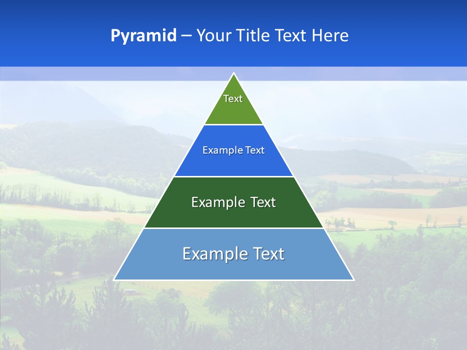 Europe Blue Scenery PowerPoint Template