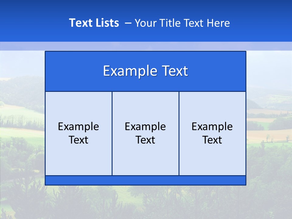 Europe Blue Scenery PowerPoint Template
