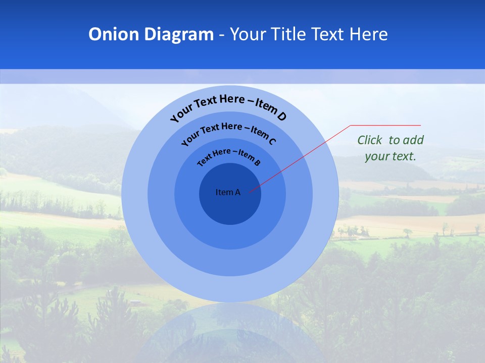 Europe Blue Scenery PowerPoint Template