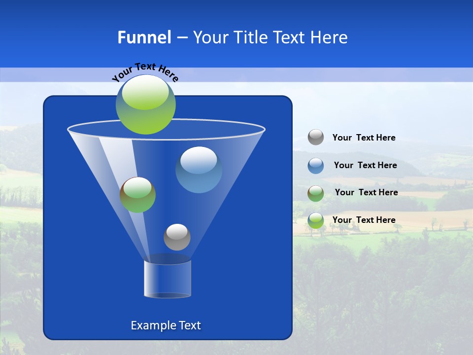 Europe Blue Scenery PowerPoint Template