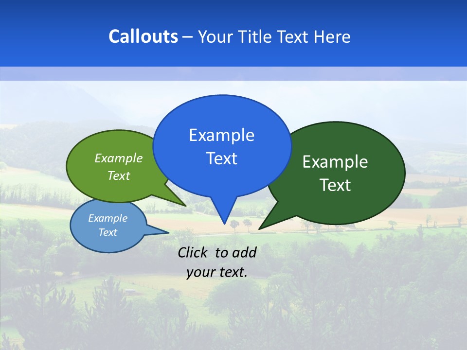 Europe Blue Scenery PowerPoint Template
