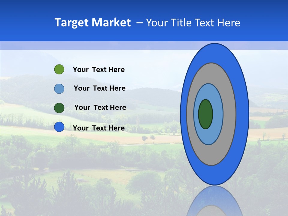 Europe Blue Scenery PowerPoint Template