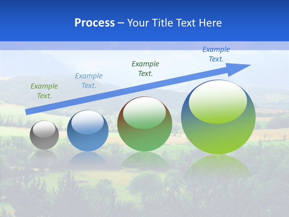 Europe Blue Scenery PowerPoint Template