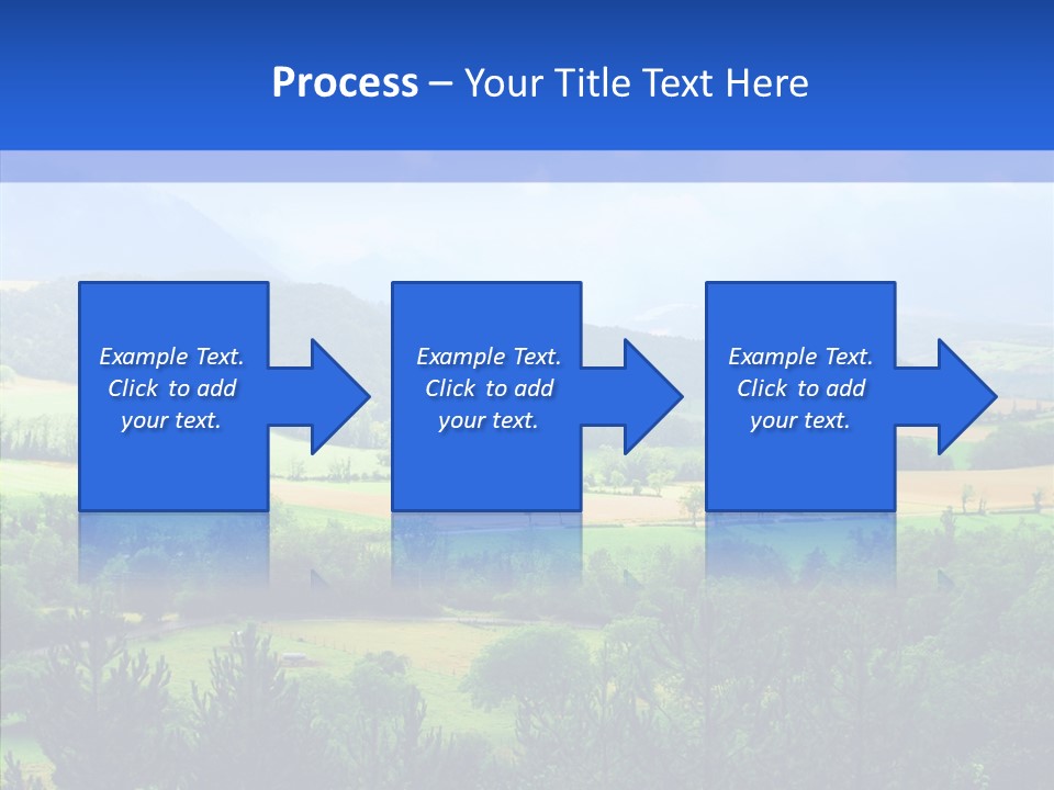 Europe Blue Scenery PowerPoint Template