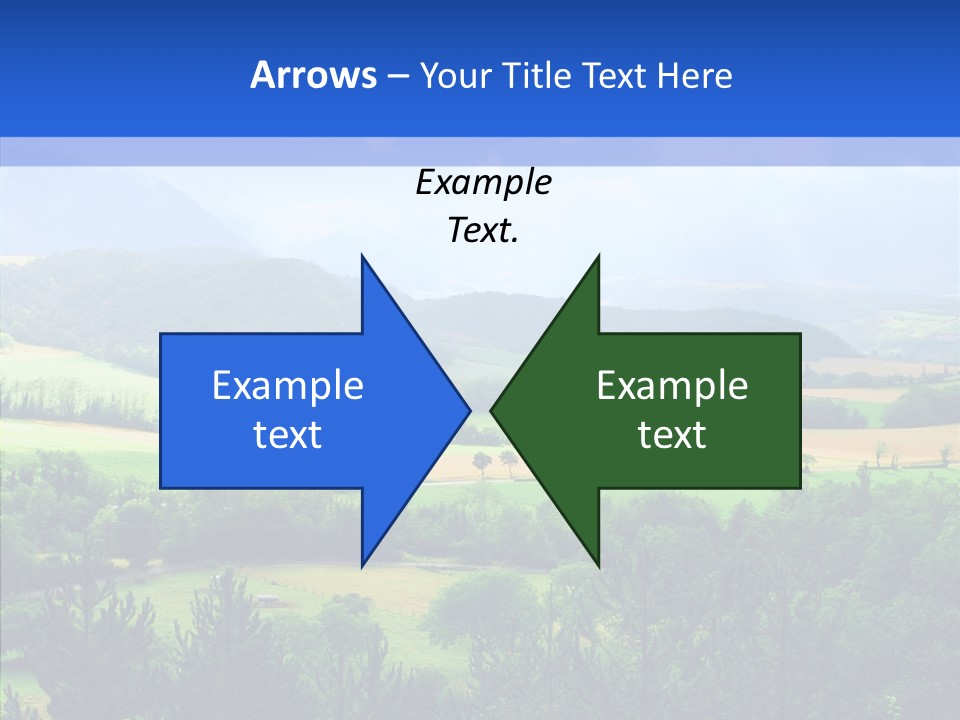 Europe Blue Scenery PowerPoint Template