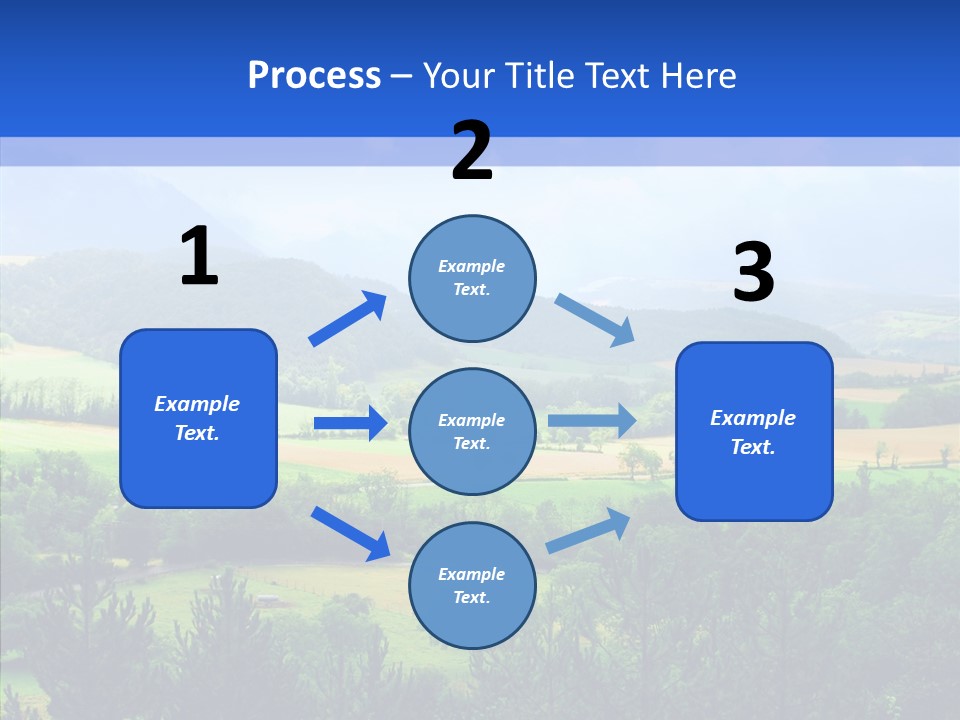 Europe Blue Scenery PowerPoint Template