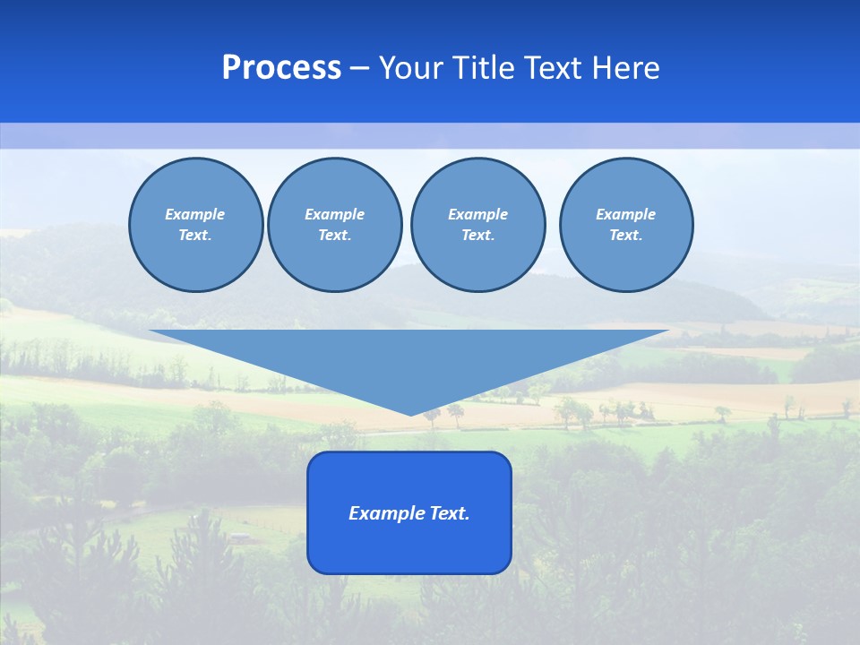 Europe Blue Scenery PowerPoint Template